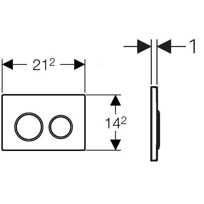 CLAPETA ACTIONARE REZERVOR INCASTRAT SIGMA 20 ALB-AURIU-ALB